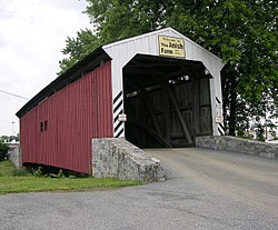 Willow Hill Covered Bridge Three Quarters View 2950px